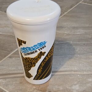VINTAGE 1995 Jacksonville Jaguars BANNED LOGO Tumbler Inaugural Season McDonalds